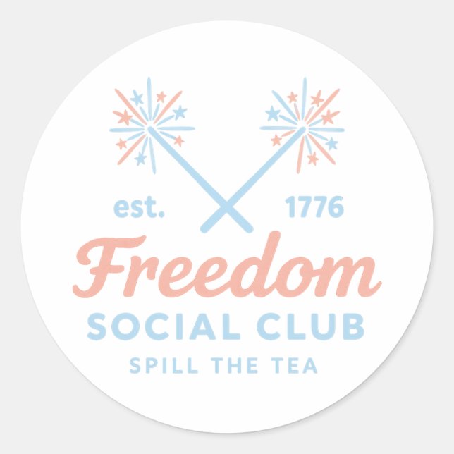 Freedom Social Club sticker  (Front)