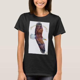 Freedom Spirit Harmony Eagle Organic Cotton Woman T-Shirt