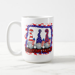 Freedom Squad 4th of July Gnomes  Coffee Mug