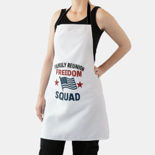 Freedom Squad Family Reunion Shirt – USA Patriotic Apron