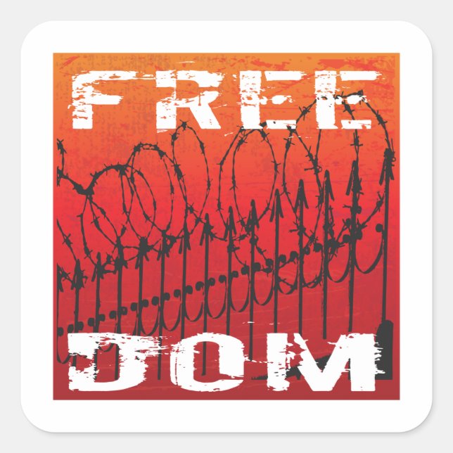 FREEDOM SQUARE STICKER (Front)