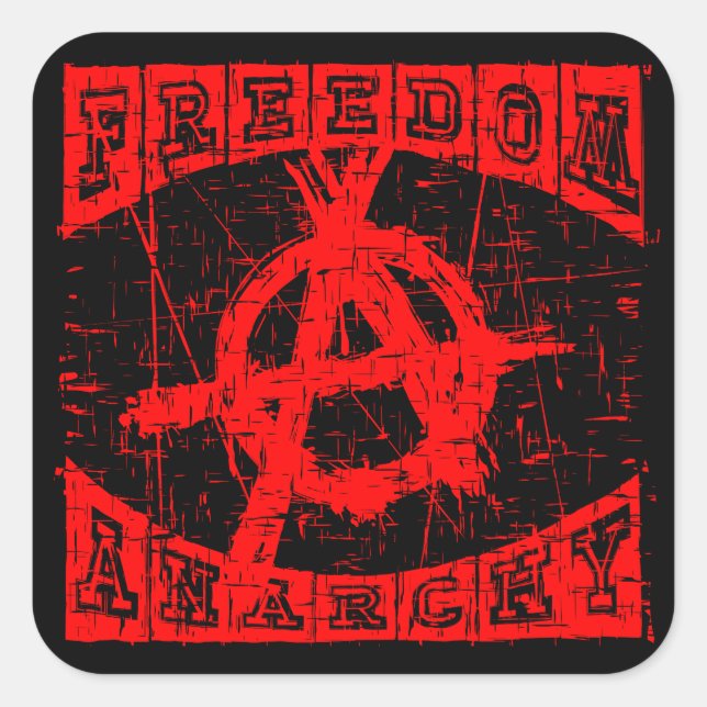 freedom square sticker (Front)