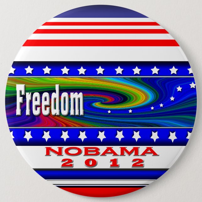 Freedom Stars 6 Cm Round Badge (Front)