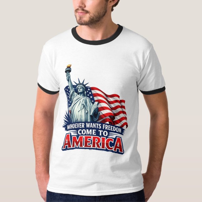 Freedom Starts Here T-Shirt (Front)