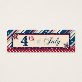 Freedom Stripe Skinny Gift Tag
