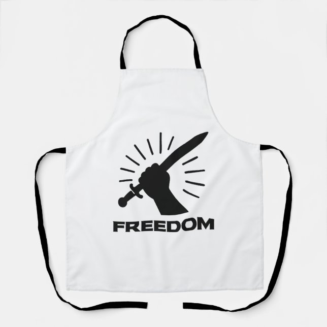 freedom sword graphic apron (Front)