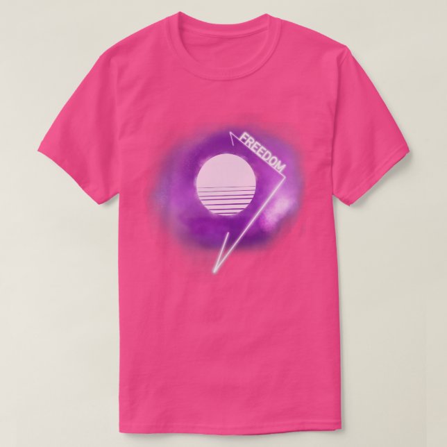 Freedom Synthwave T-Shirt (Design Front)