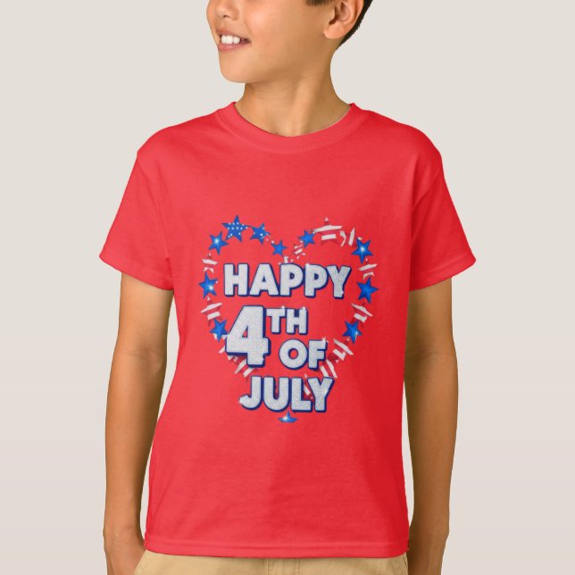 Freedom Threads: Bold American Pride Prints T-Shirt (Front)