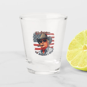 Freedom to American’s Gulf American Trump  Shot Glass