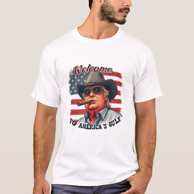 Freedom to American’s Gulf American Trump  T-Shirt (Front)