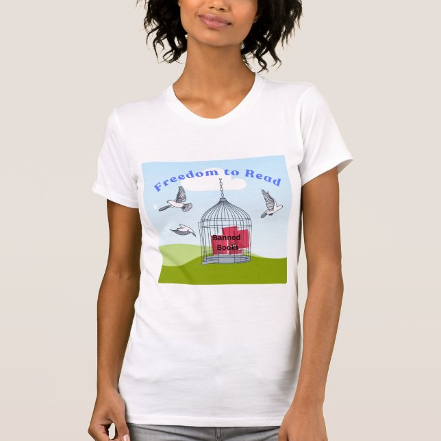 "Freedom to Read" t-shirt design (Front)