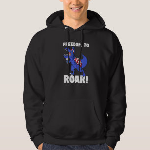Freedom To Roar Rex Dinosaur Hoodie
