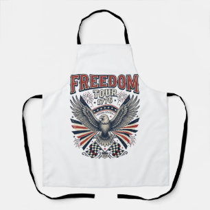 Freedom Tour 1776 Vintage Eagle Patriotic Shirt_1 Apron