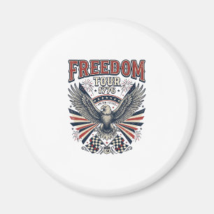 Freedom Tour 1776 Vintage Eagle Patriotic Shirt_1 Magnet