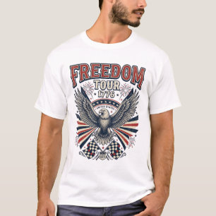Freedom Tour 1776 Vintage Eagle Patriotic Shirt_1 T-Shirt