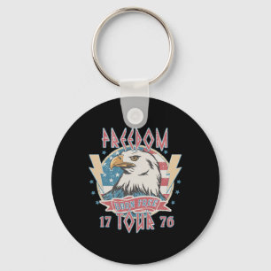 Freedom Tour Born To Be Free 4th Of July 1776 Eagl Key Ring