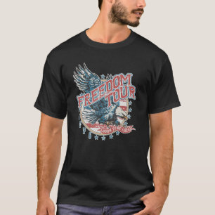 Freedom Tour Born To Be Free 4th Of July 1776 Eagl T-Shirt