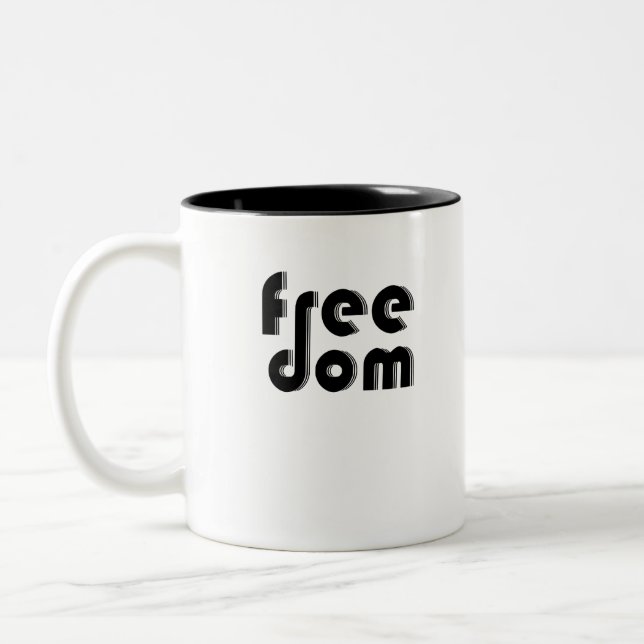 freedom Two-Tone coffee mug (Left)
