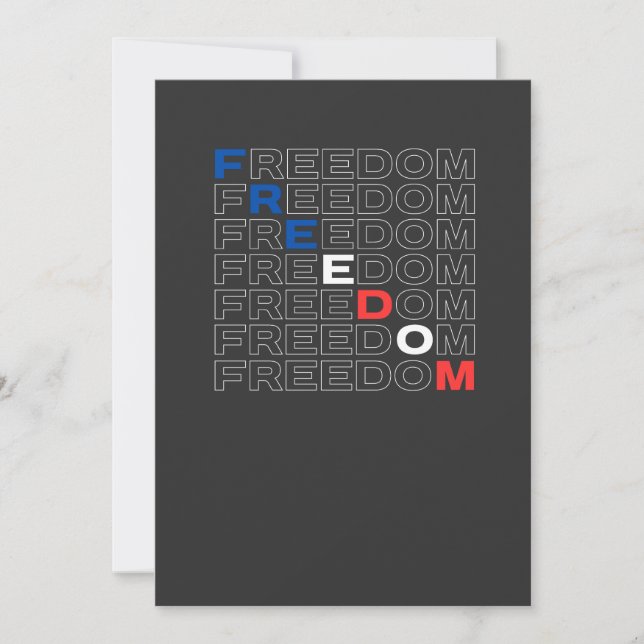 Freedom USA Invitation (Front)