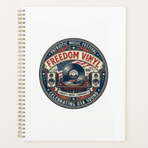 Freedom Vinyl Patriotic Patriotic Vinyl Record Mus Planner