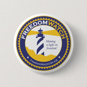 Freedom Watch 6 Cm Round Badge