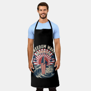 Freedom Wave 4th Of July Apron
