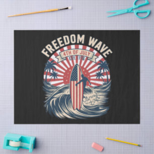 Freedom Wave 4th Of July Tissue Paper