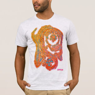 Freedom, Wisdom and Strength with Dragon, Russian T-Shirt