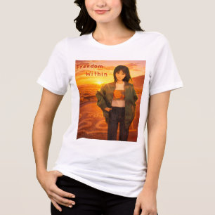 Freedom Within I  Route 66 Women's T-Shirt Tri-Blend Shirt