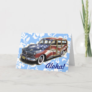 Freedom Woody Hawaiian Greeting Card
