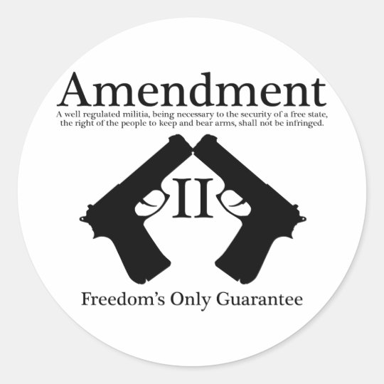 Freedom's Only Guarantee Classic Round Sticker