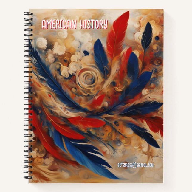 Freedom's Plume: The Essence of American History Notebook (Front)