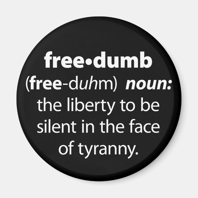 Freedumb Magnet (Front)
