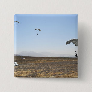 Freefall parachute jumpers 15 cm square badge