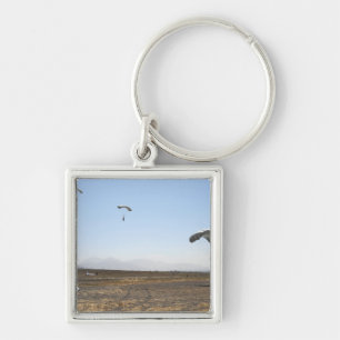 Freefall parachute jumpers key ring
