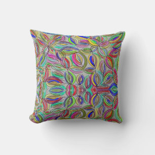 freeflow orbs of color fun design cushion