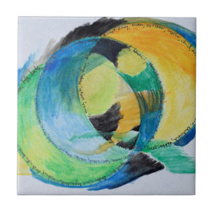 Freeform Abstract of Feelings Tile