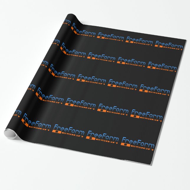 FreeForm Design Logo Wrapping Paper (Unrolled)