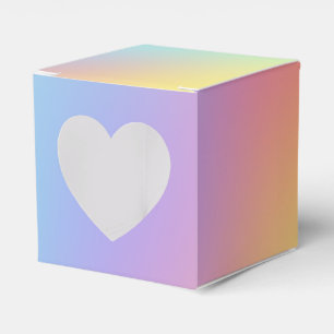 Freeform Pastel Gradient Favour Box
