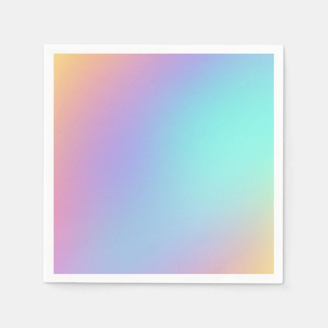 Freeform Pastel Gradient Napkin (Front)