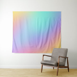Freeform Pastel Gradient Tapestry