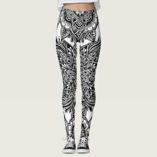 Freehand Full Page B&W Leggings