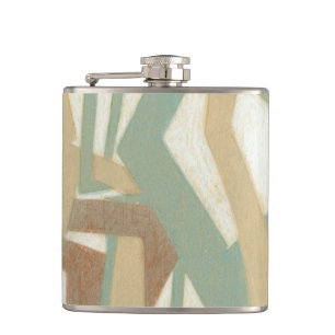 Freehand Painting by Norman Wyatt Hip Flask