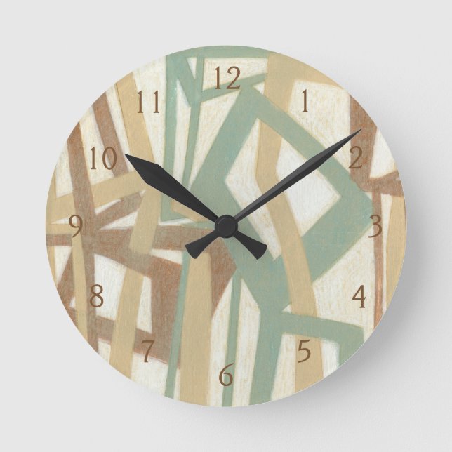 Freehand Painting by Norman Wyatt Round Clock (Front)