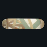 Freehand Painting by Norman Wyatt Skateboard<br><div class="desc">A Norman Wyatt Jr. original. Modern abstract freehand painting in muted earth tones. Would look great on a cream coloured wall,  an eggshell pillow,  or as a design on a brown shirt. How will you customise yours?</div>