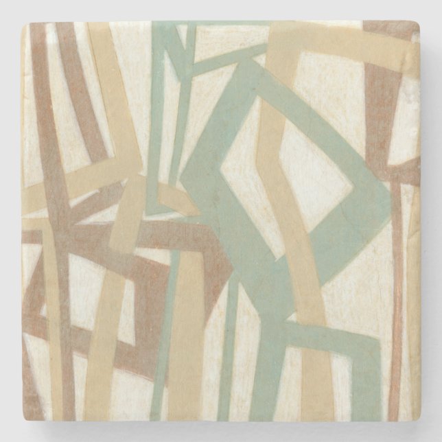 Freehand Painting by Norman Wyatt Stone Coaster (Front)