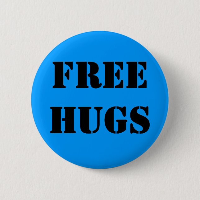 FREEHUGS 6 CM ROUND BADGE (Front)