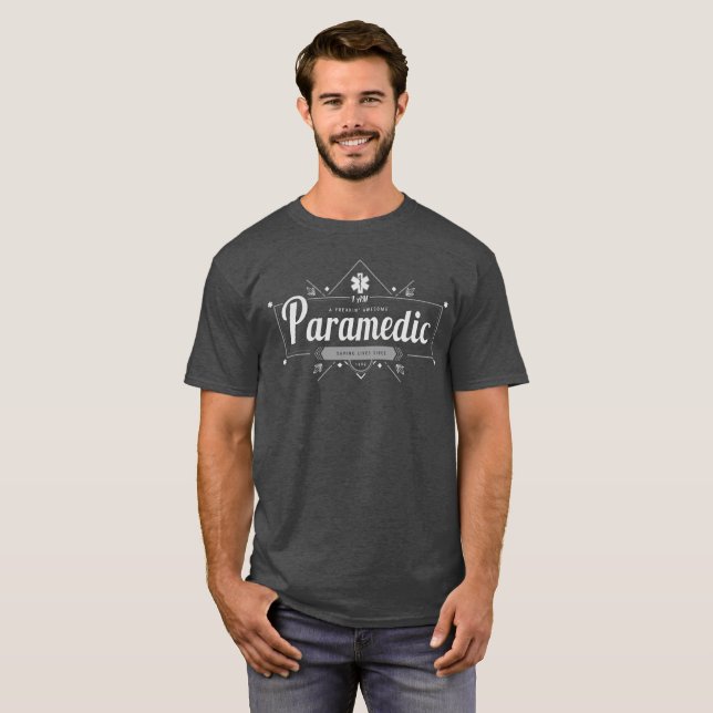 Freekin' Awesome Paramedic Design T-Shirt (Front Full)