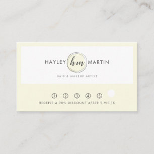 Freelance Makeup / Beauty Salon Custom Logo - Loyalty Card