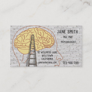 Freelance Psychologist Therapist or Psychiatrist Business Card